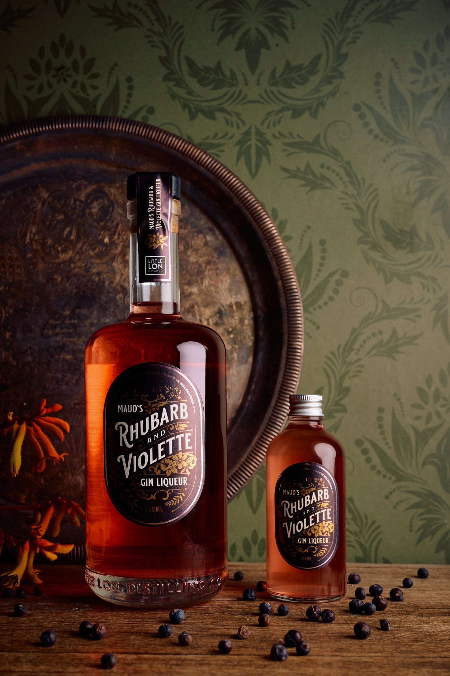 MAUD'S MINI 100ml | Rhubarb & Violette Gin Liqueur